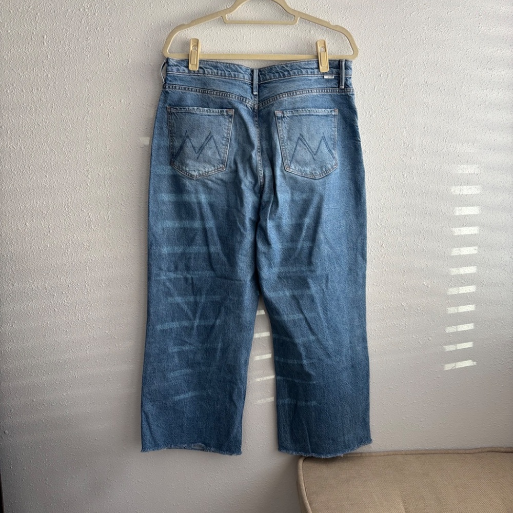 MOTHER Denim Maven Ankle Fray Raw Hem in For Sure Light Wash - Size 33 - Picture 9 of 13